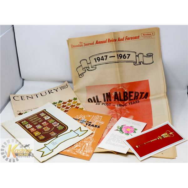 ESTATE LOT OF VINTAGE ALBERTA LITERATURE;