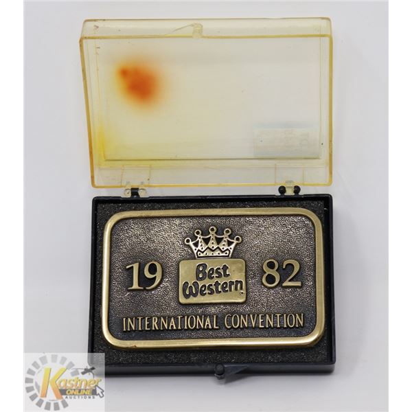 SOLID BRASS 1982 BEST WESTERN INTERNATIONAL