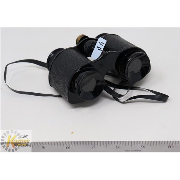 OLD BLACK TIN KIDS TOY BINOCULARS