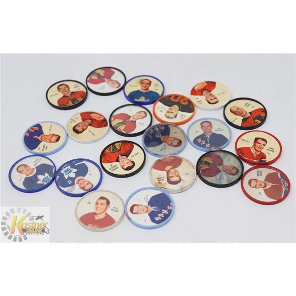 BAG OF 20 COLLECTIBLE SHERRIF BRAND NHL COINS/