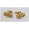 Image 1 : GOLD TONE MEN'S ESTATE CUFFLINKS