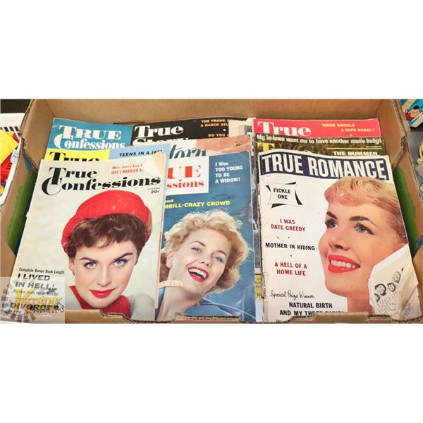 LARGE ESTATE LOT OF VINTAGE "TRUE CONFESSIONS"