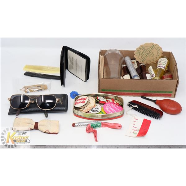 FUNKY ESTATE BOX FULL OF RELICS FROM THE PAST;