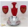 Image 1 : ASSORTED WEDDING ANNIVERSARY GLASSWARE