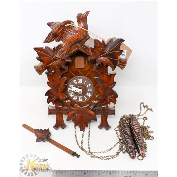 BLACK FOREST CLOCK APPROVED GERMAN COO-COO CLOCK