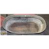 Image 1 : ANTIQUE GALVANIZED OBLONG WASH TUB