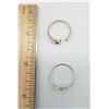Image 2 : ESTATE LOT OF 2 ST. SILVER RINGS SZ 9( ADJUSTABLE)