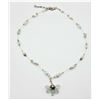 Image 1 : ESTATE 925 ST. SILVER, PEARL, QUARTZ 16" NECKLACE