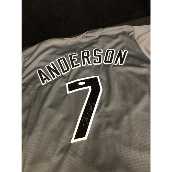 TIM ANDERSON SIGNED CHICAGO WHITE SOX JERSEY ( JSA COA)