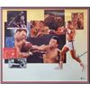 Image 2 : MUHAMMED ALI SIGNED LTD EDITION 24 X 30 BOXING CAREER COLLAGE ( BECKET COA)