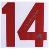 Image 2 : PETE ROSE SIGNED AND FRAMED 36 X 42 REDS JERSEY ( JSA COA)