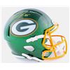 Image 1 : Robert Tonyan Signed Full-Size Green Flash Full Size Helmet ( Beckett coa)