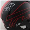 Image 2 : BUFFALO BILLS TRIPLE SIGNED SPEED ECLIPSE HELMET ( KELLY,THOMAS,REED) JSA COA