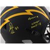 Image 2 : ANTONIO GATED SIGNED FULL SIZE ELCIPSE SPEED HELMET ( BECKETT COA)