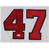 Image 2 : TOM GLAVINE SIGNED ATLANTA BRAVES BASEBALL JERSEY ( JSA COA)
