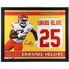 Image 1 : CLYDE EDWARDS HELAIRE SIGNED 35 X 42 FRAMED JERSEY ( SPORTS CARD EDITION) JSA COA