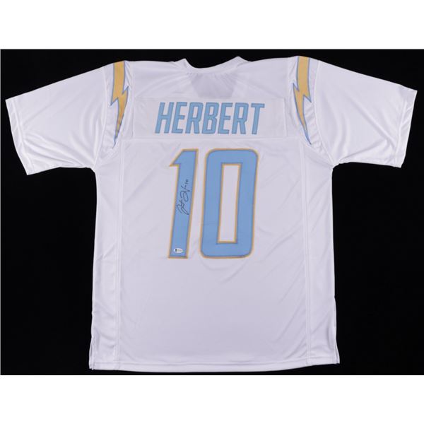 JUSTIN HERBERT SIGNED SAN DIEGO CHARGERS JERSEY (BECKETT COA)