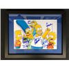 Image 1 : THE SIMPSON CAST SIGNED AND FRAMED 8 X 10 ( RA COA)
