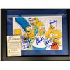 Image 2 : THE SIMPSON CAST SIGNED AND FRAMED 8 X 10 ( RA COA)