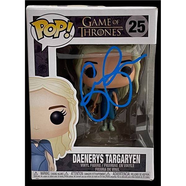Emilia Clarke Authentic Autographed Daenerys Targaryen Game of Thrones  (Prime Time COA)