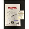 Image 2 : DEADPOOL CAST SIGNED SCRIPT COVER ( RA COA)