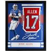 Image 1 : JOSH ALLEN SIGNED 35 X 42 FRAMED BUFFALO BILLS JERSEY ( SPORTS CARD EDITION) BECKETT COA