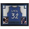 Image 1 : SHAQUILLE ONEAL SIGNED ORLANDO MAGIC FRAMED JERSEY ( BECKETT COA)