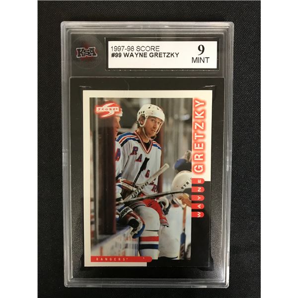 1997-98 SCORE #99 WAYNE GRETZKY (9 MINT)