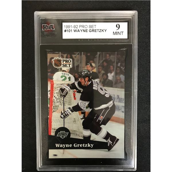 1991-92 PRO SET #101 WAYNE GRETZKY (9 MINT)