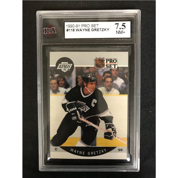 1990-91 PRO SET #118 WAYNE GRETZKY (7.5 NM+)