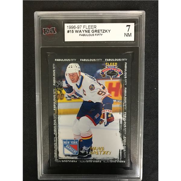 1996-97 FLEER #15 WAYNE GRETZKY Fabulous Fifty (7 NM)