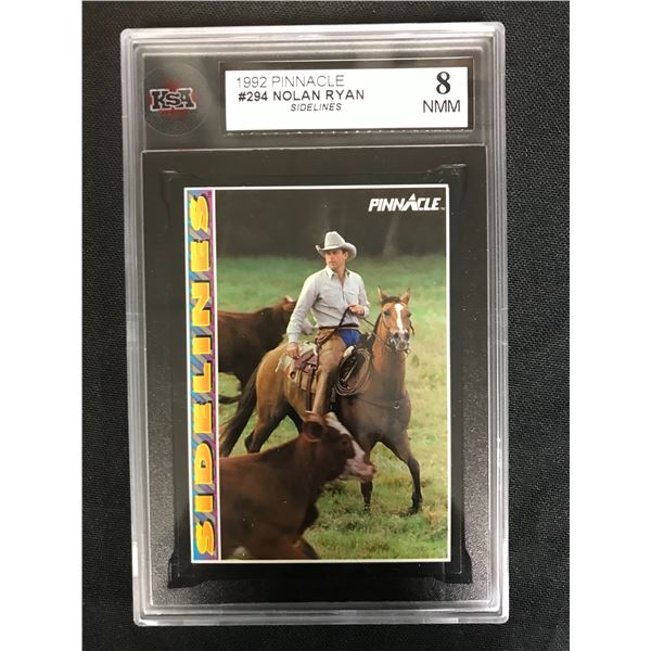 1992 PINNACLE #294 NOLAN RYAN Sidelines (8 NMM)