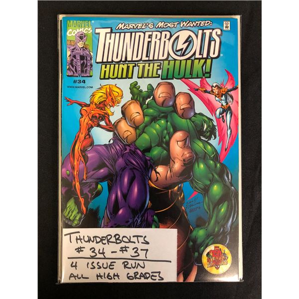 THUNDERBOLTS #34-37 (MARVEL COMICS)