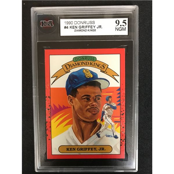 1990 DONRUSS #4 KEN GRIFFEY JR. Diamond Kings (9.5 NGM)