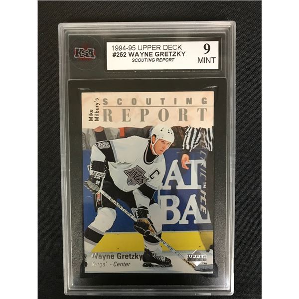 1994-95 UPPER DECK #252 WAYNE GRETZKY Scouting Report (9 MINT)