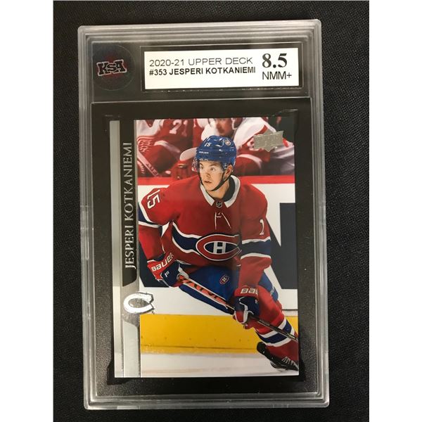 2020-21 UPPER DECK #353 JESPERI KOTKANIEMI (8.5 NMM+)