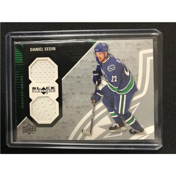 2011-12 Upper Deck Black Diamond Dual Jerseys Daniel Sedin #VAN-DS