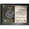 Image 2 : 2011-12 Upper Deck Black Diamond Dual Jerseys Daniel Sedin #VAN-DS