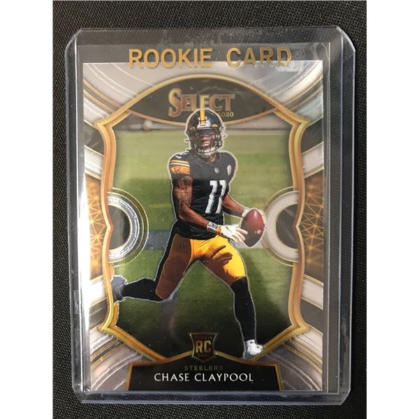 Chase Claypool Silver Rookie Concourse 2020 Panini Select Football #70 Steelers