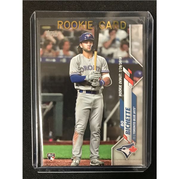 BO BICHETTE 2020 Topps Update Rookie Debut #U-1 Toronto Blue Jays Rookie Card