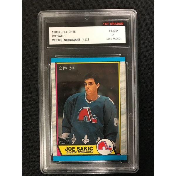 1989 O-PEE-CHEE #113 JOE SAKIC RC (EX-NM 7)