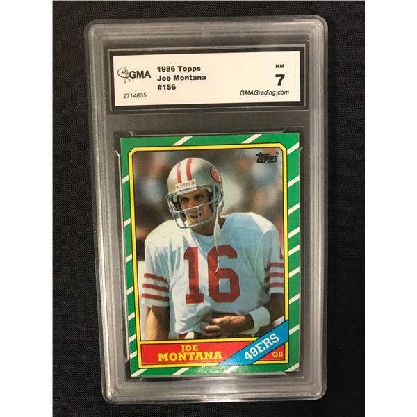 1986 TOPPS #156 JOE MONTANA (NM 7)