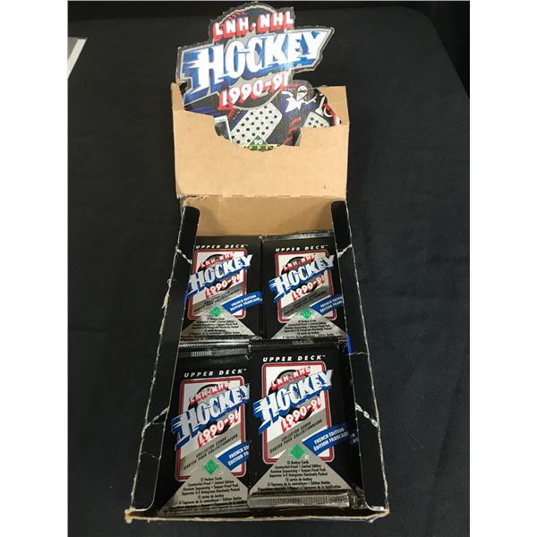 1990-91 UPPER DECK FRENCH EDITION HOCKEY CARD PACKS LOT