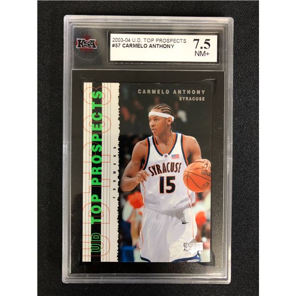 2003-04 U.D TOP PROSPECTS #57 CARMELO ANTHONY (7.5 NMM+)