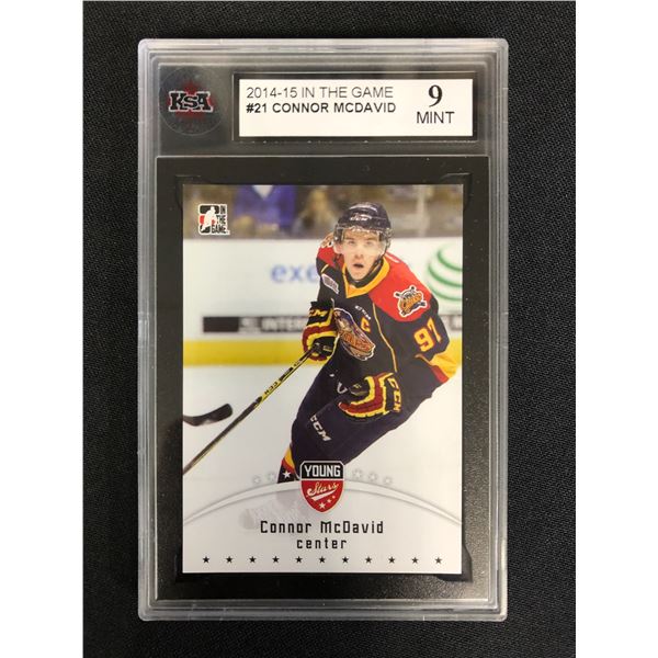 2014-15 IN THE GAME #21 CONNOR McDAVID (9 MINT)