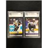 Image 1 : 2006-07 UPPER DECK GRADED YOUNG GUNS HOCKEY CARD LOT (M. CARD/ K. PUSHKAREV)