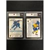 Image 2 : PETER FORSBERG GRADED HOCKEY CARD LOT