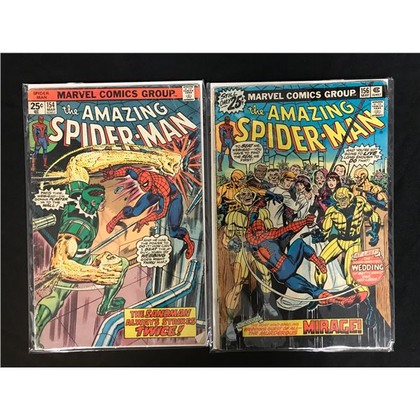 THE AMAZING SPIDER-MAN #154 & #156 (MARVEL COMICS)