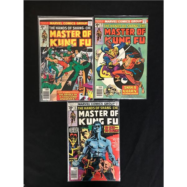 MASTER OF KUNG FU COMIC BOOK LOT (MARVEL COMICS)