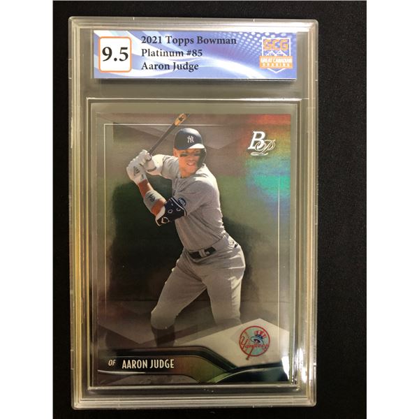 2021 Topps/ Bowman Platinum Aaron Judge (GCG 9.5)